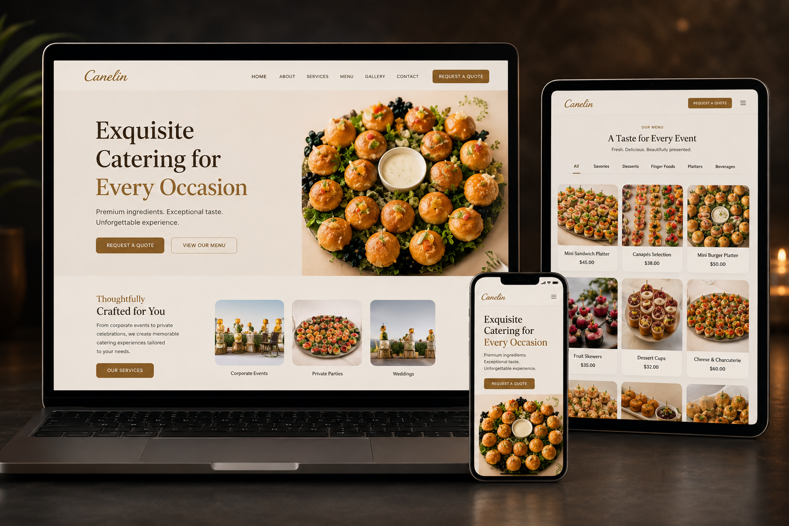 Canelin Website project image